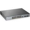 Zyxel commutateur 18 port managed cctv poe switch long ra
