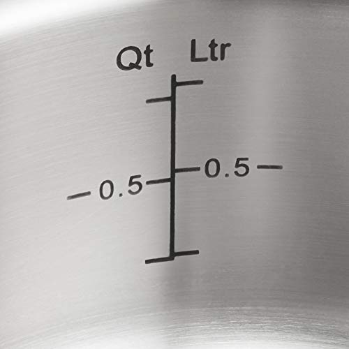 Henckels HI Style Basic Kochtopf, 14cm, 1L, Edelstahl, Induktionsgeeignet, 40585-140 (Offizielles japanisches Produkt)