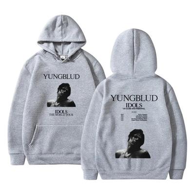 Sänger Yungblud IDOLS The World Tour Herren Hoodie Lässig Hip Hop Herren Retro Hoodie