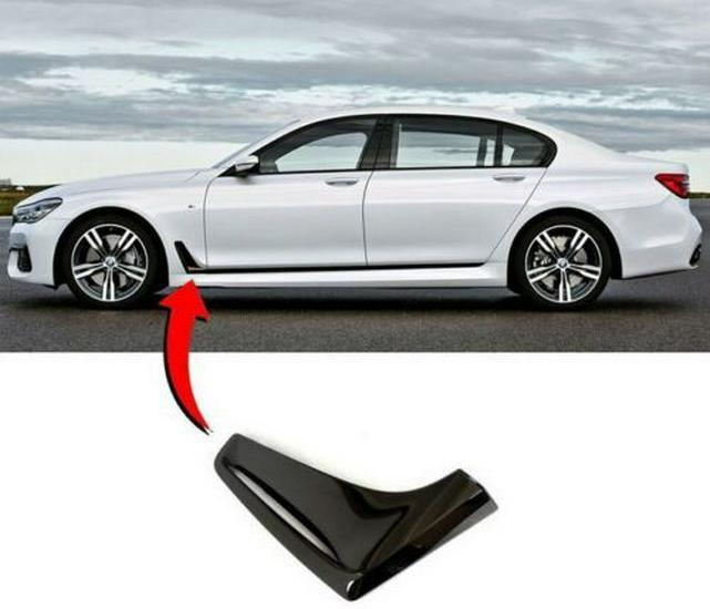 BMW 7 Series G11/G12 Black Trim Fenders (Left & Right) - Part Numbers 51128065377, 51128065378