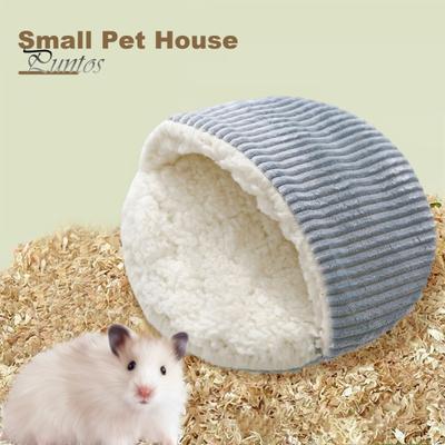 Hamsternest, warmes Bett, gemütliches Schlafhaus, kleine Haustierhöhle, weicher Ruheplatz für Meerschweinchen, für Zwergkaninchen, Frettchen, Igel, Eichhörnchen