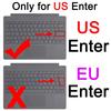 Keyboard Film for Microsoft Surface Book, TPU Keyboard Protective Film for Laptop Go (with Fingerprint Sensor) & Pro Series