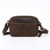 Retro Crazy Horse Leder Herren Umhängetasche - Echte Rindsleder Schulter Messenger Tasche