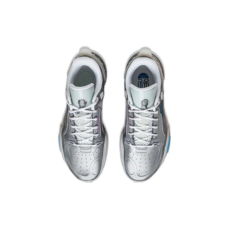 Li Ning All City 11 Sports Shock Absorption Low Top Basketball Shoes Unisex sneaker Gray ABAT031-9