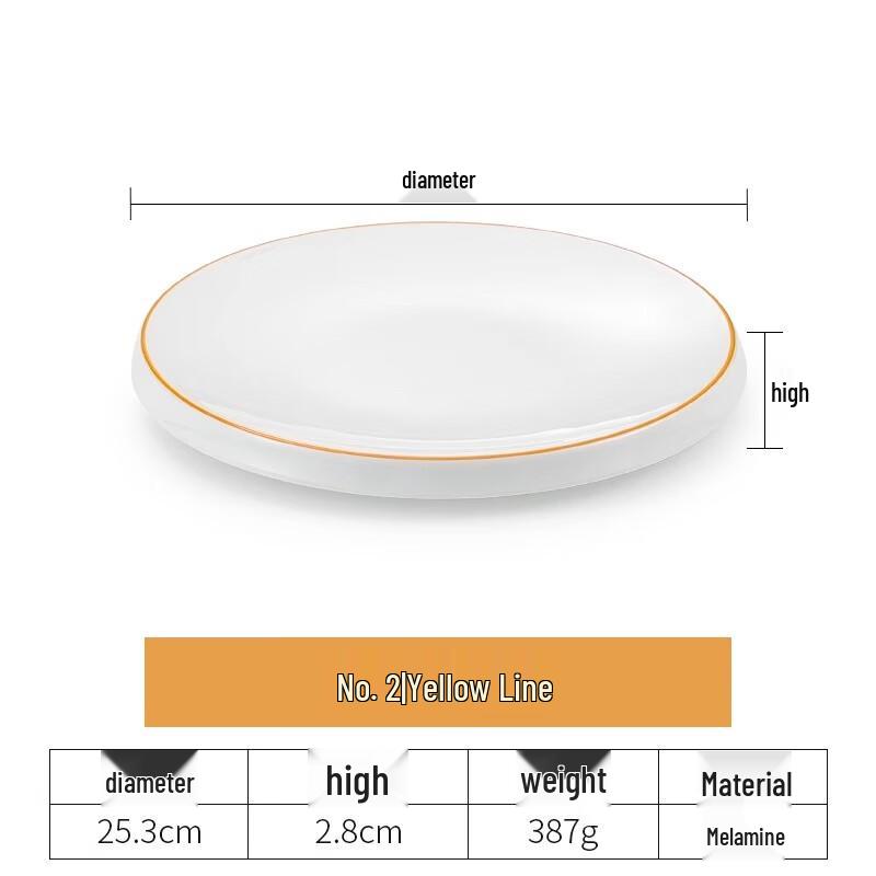 Меламиновая круглая сервировочная тарелка для отеля Zhebu