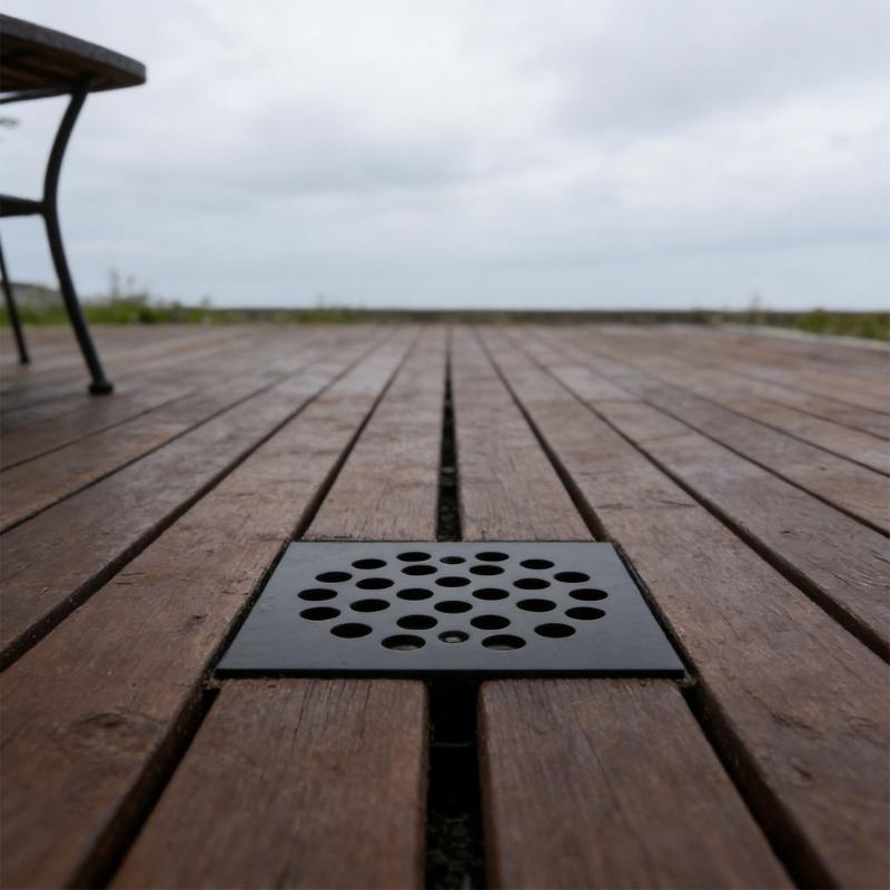 Square Floor Drain Cover Stainless Steels Anti-Blocking Easy Cleaning Drain Filter Cover For Hair Trap Easy To Install