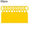 Plastic Hanging Plant Tags Nursery Garden Labels 50 Pcs Pot Marker Ring Buckle