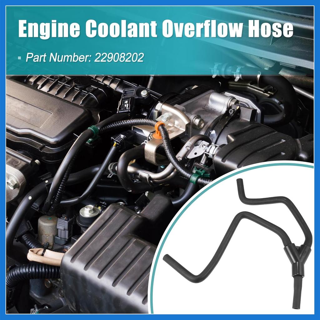 Upper Radiator Tank Inlet Hose Reservoir Hose 22908202 for Cadillac ATS CTS for Chevrolet Camaro 4 Cyl 2.0L 13-18 Engine Coolant Overflow Hose