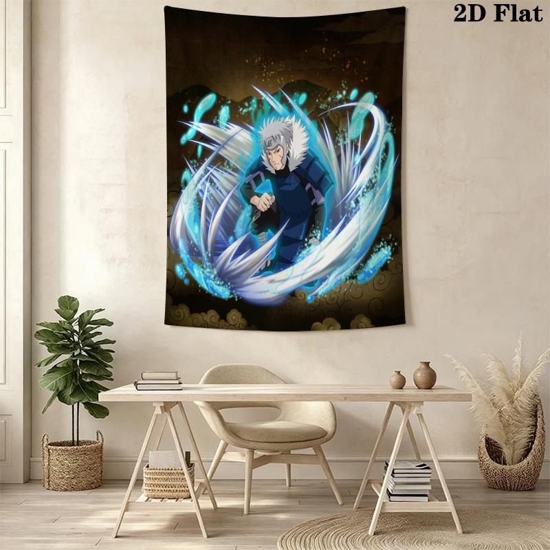 Green Flame Warrior Tapestry Tapestry Background Cloth Fashion Print Soft Home Decor Christmas Gift