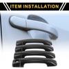 4pcs Exterior Door Handle Cover for Toyota Tundra 2007- Carbon Fiber Pattern
