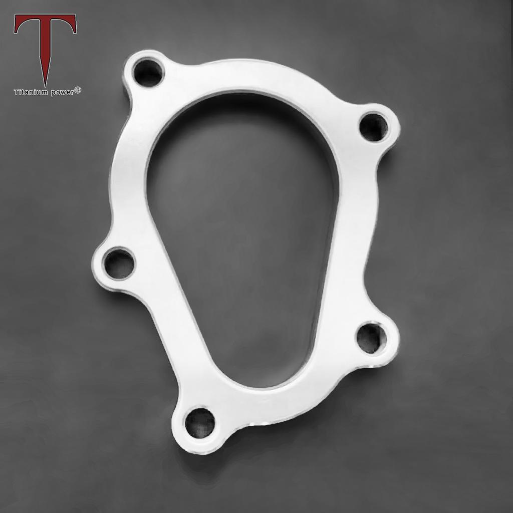 Tanium 1~3.5inch Perforated Manifold Connect Gasket 2/3 Hole Bolt Flange Titanium Exhaust Pipe Flange for Cars