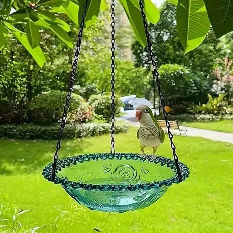 Hanging Bird Feeder and Bath for Garden or Balcony