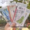 Transparent Concert Ticket Protector - Hard Plastic Card Sleeve and Storage Bag for Collectible Ticket Stubs and Receipts