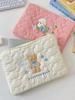 Soft Cloud Cartoon Embroidered iPad/Tablet Bag, 13/14 Inch Laptop Storage