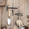 Rustic Wall-Mounted Decor Shelf DIY Plier Shape Key Holder Dual-Purpose Hooks Craftsmen