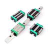 HGR20 HGR15 2pcs Square Linear Guide Rail+4pcs HGH20CA/HGW20CC HGH15CA/15CC Flang Slide Block Carriages For CNC Router Engraving