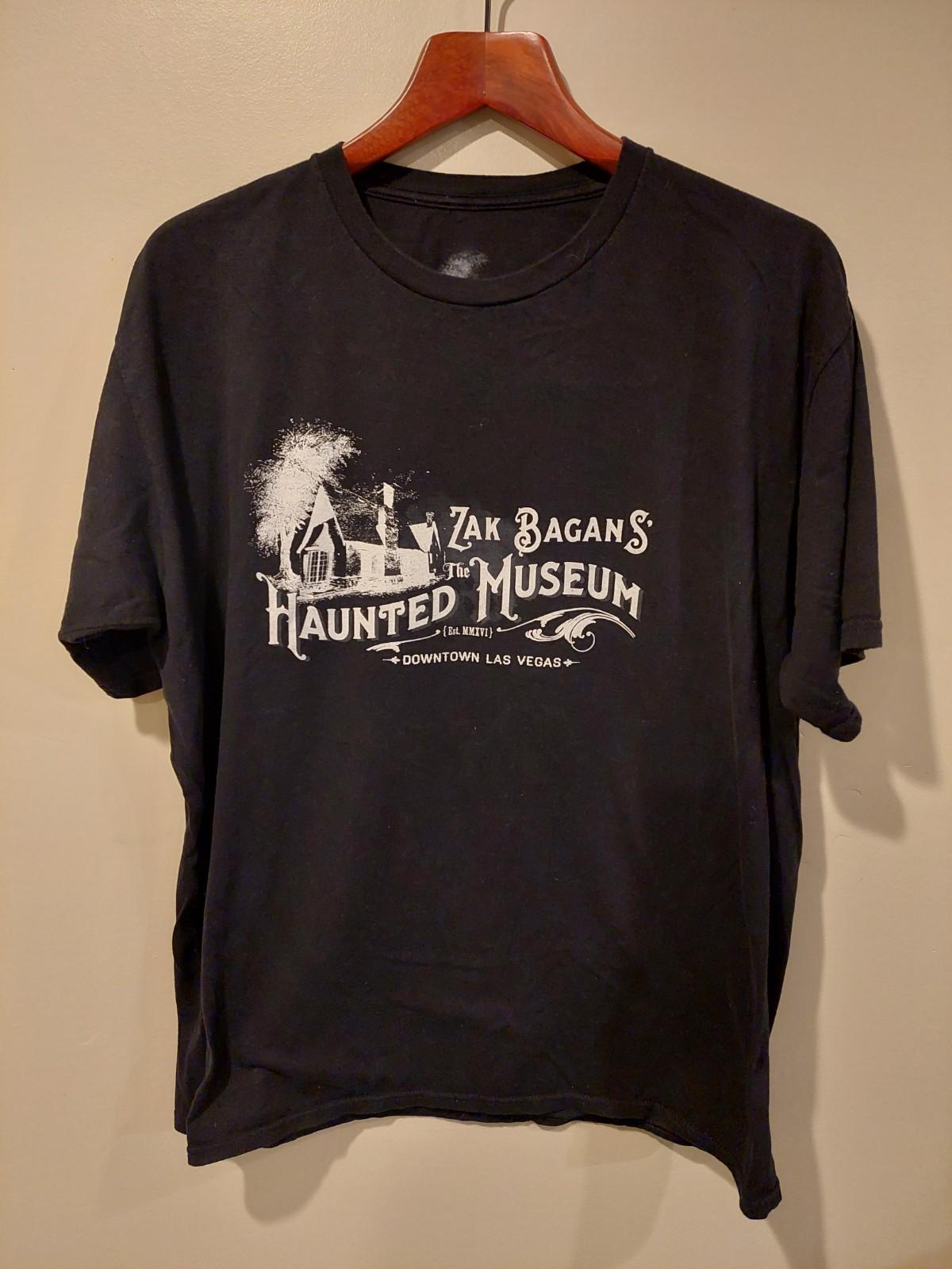 Zak Bagans Haunted Museum Shirt Size XL Official Haunted Horror House Scary Boo Unisex T-Shirt S