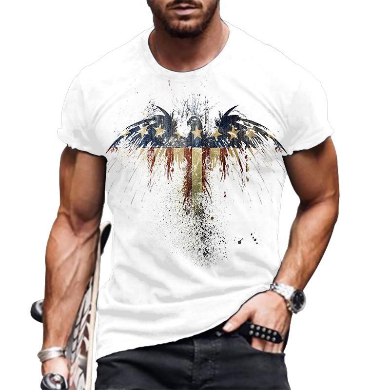 

Летняя мужская футболка с 3D цветочным принтом, свободные топы с круглым вырезом и короткими рукавами для мужчин S