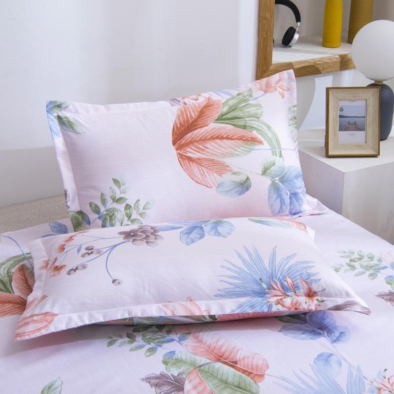 Live Stream Thickened Platinum Cotton Sanded Four-piece Set, Bed Sheet Quilt Cover, Student Dormitory Three-piece Set, Bedding