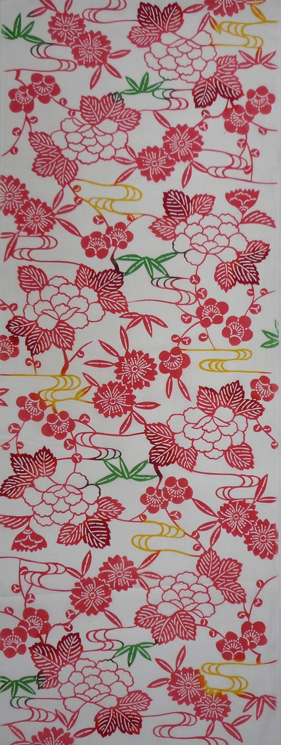 

Todaya Shoten Tenugui 917 Nashien-zome (Hanazukushi)