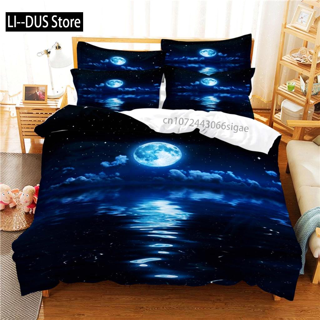Starry Night Bedding Set Duvet Cover Set 3d Bedding Digital Printing Queen Size Bedding Set Fashion Design