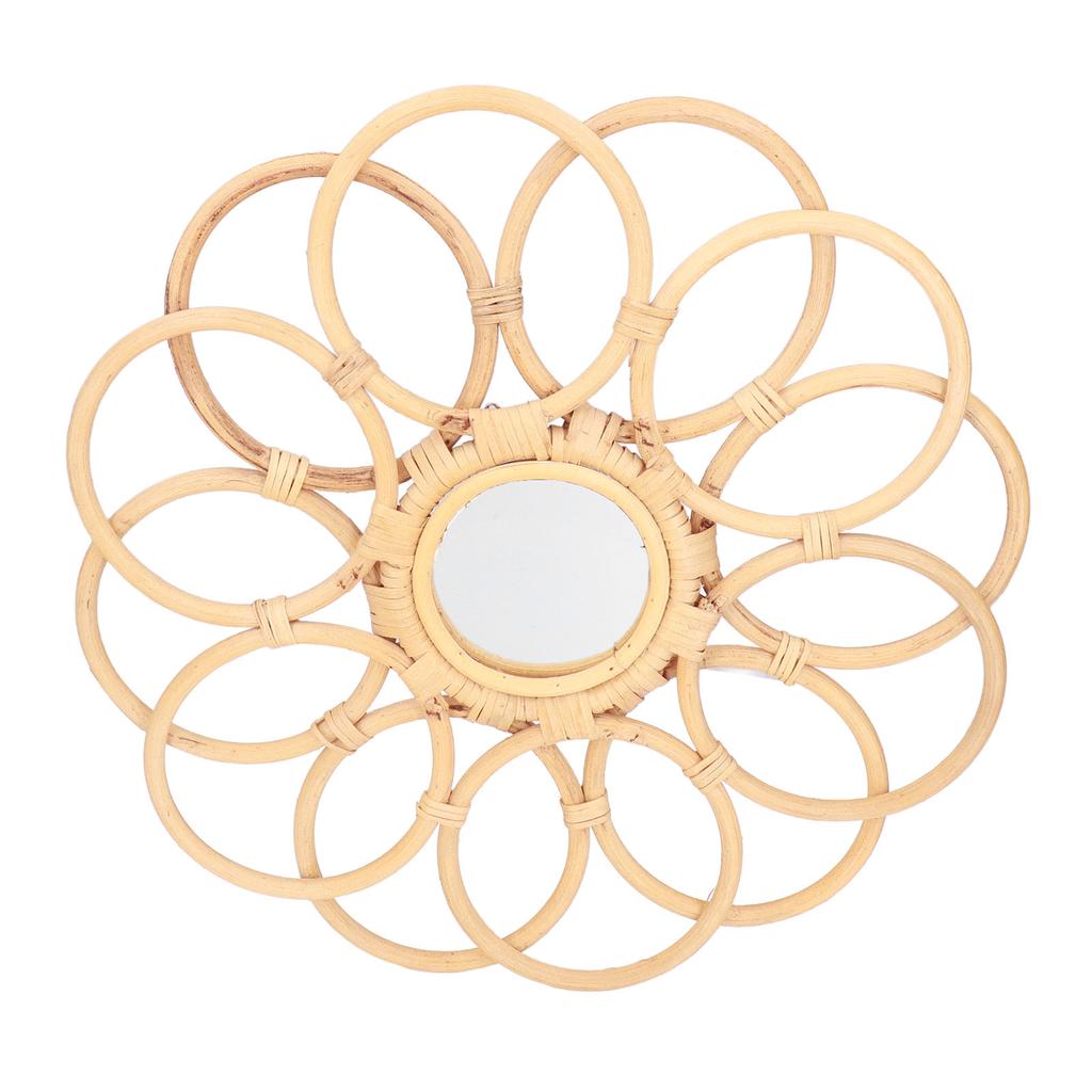 Boho Spegel Vintage Stil Hög Klarhet Premium Material Mycket Hållbar Utsökt Platsbesparande