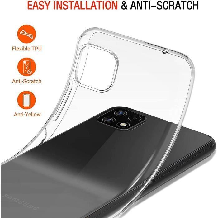 Coque Transparente pour Samsung A22 5G Silicone Haute Résistance Anti Choc