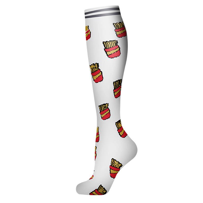 Neue Kompressionsstrümpfe Krampfadern Krankenschwester Sport Laufen Wade Druckstrümpfe Schützen Bare Füße Unterstützung Gradientendruck