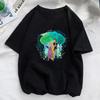 Summer Women T Shirts Kawaii  Cartoon Tangled Rapunzel Pascal Print Harajuku Casual O-neck Men's Short Sleeve Y2k Tops Tee