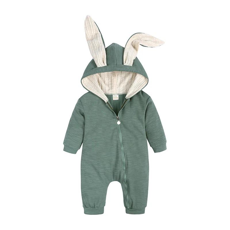 Spring Baby Rompers Cute Cartoon Rabbit Infant Girls Boys Jumpsuit Kids Baby Outfits Clothes Newborns Bodysuit