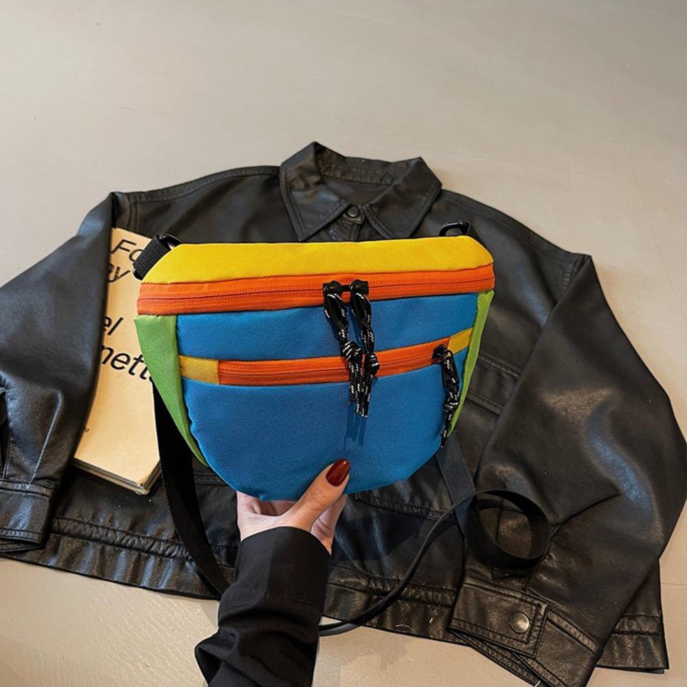 Korean Style Dumpling Shoulder Bag Waterproof Sports Crossbody Bag Nylon Half Moon Bags Unisex