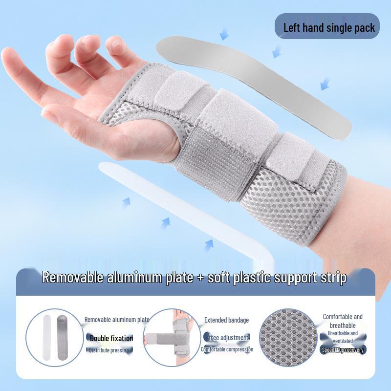 Breathable Steel Plate Wrist Brace for Sprains, Tendonitis, Fractures, and Pain Relief