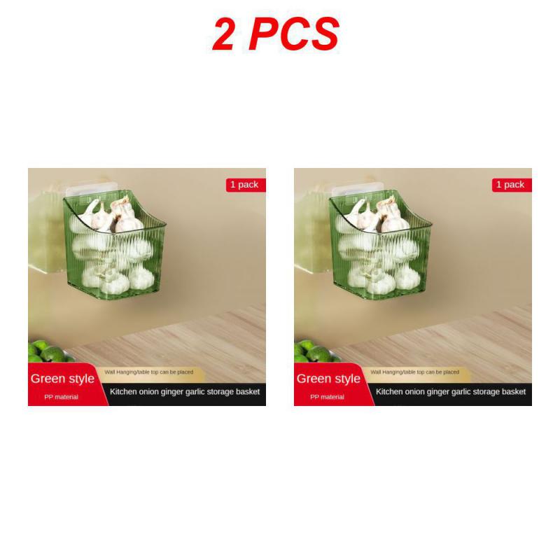 Wall-mounted Basket Save Space Easy Installation The Actual Stylish Kitchen Storage Solutions Convenient Top Wall Box Functional