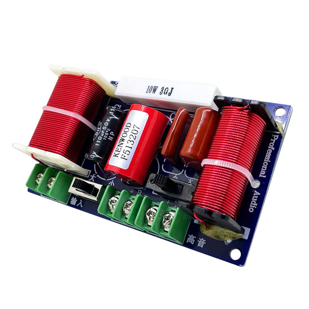 2-Way Speaker Audio Frequency Divider Adjustable Frequency Point 250W DIY Speaker Filter Circuit Home Theater Audio Modification