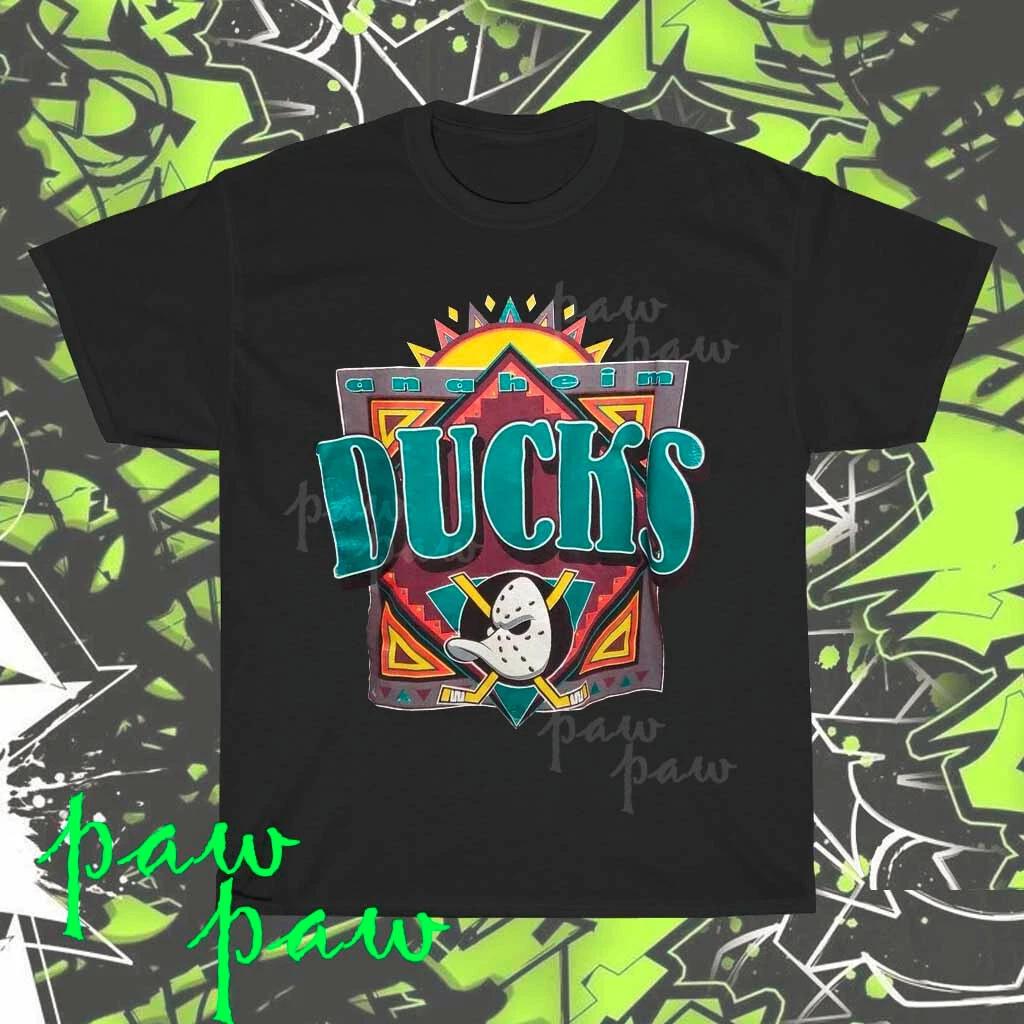 Brand New Mighty Ducks Anaheim Logo American T-Shirt Funny Size S to 5XL S