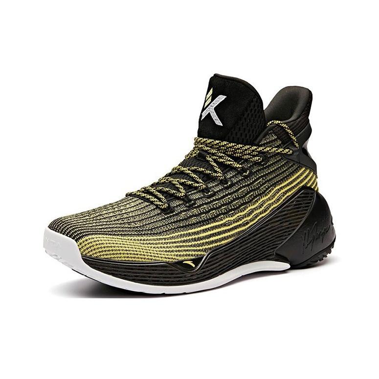 Anta KT4 Thompson Basketball Shoes Men Sneakers Black Yellow 11921101-5