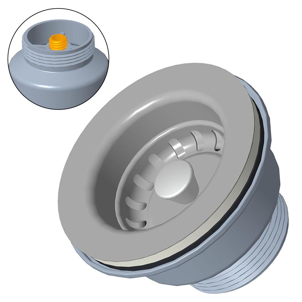

1 шт. 85 мм Нержавеющая сталь и ПВХ Заглушка для раковины Кухонная раковина Фильтр-заглушка Сливной фильтр для раковины Кухонные инструменты Деталь