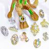 Yousheng 10Pcs/Bag Nail Rhinestones Crowns Dollars Manicure Design Alloy 3D Nail Art Decorations for Nail Design