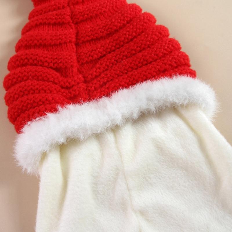 Holiday Dog Hat Warm Knitted Weave Christmas Hat For Small to Large Animals Party Indoor Use