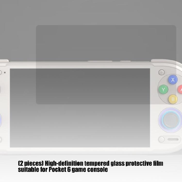 2pcs Easy Installation Screen Protector Scratchproof Full Screen Film for 6 Console Tempered Glass Film