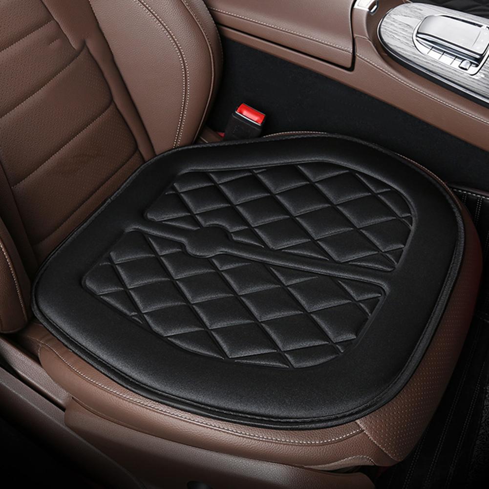 

Car Seat Cushion Driver Seat Cushion With Comfort Memory Foam Non-slip Rubber Bottom Vehicles Office Chair Car Pad Seat Cover чёрный