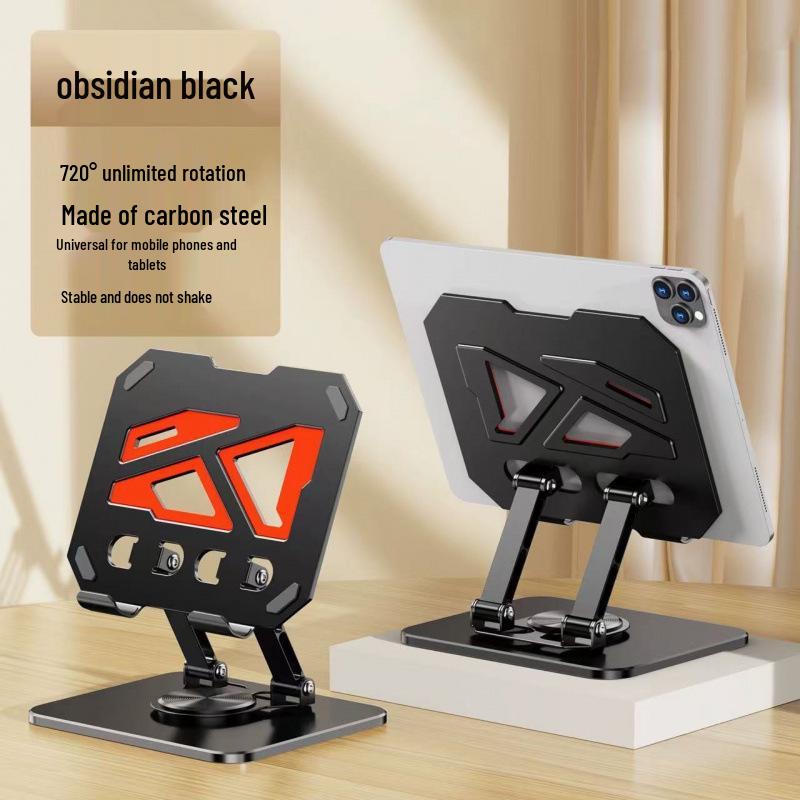 360° Rotating All-Metal Laptop Stand: Telescopic, Adjustable Height, Multi-Functional, Foldable Cooling Base