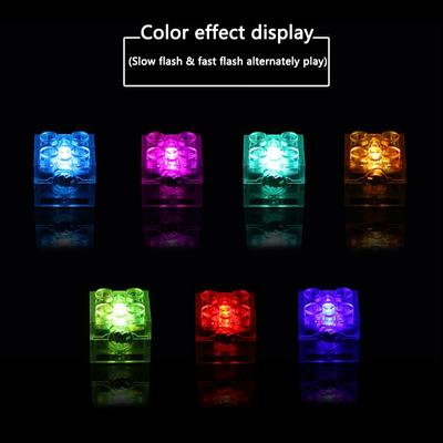 5pcs 2x2 Dot LED Light Up Colorful Accessories Light-Emitting Classic Brick Building Blocks Compatible All Brands Light