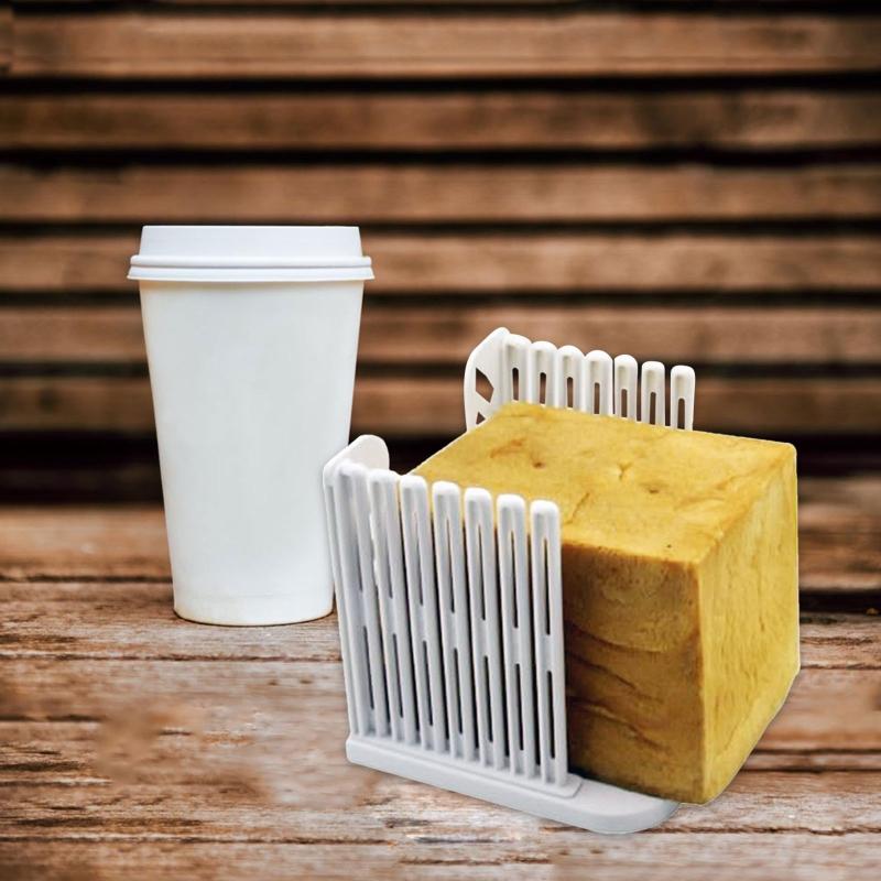 Bread Slicer Guide For Homemade Bread Loaf Cutter Machine Foldable Adjustable Thickness for Bagel Sandwich Toast Slicer