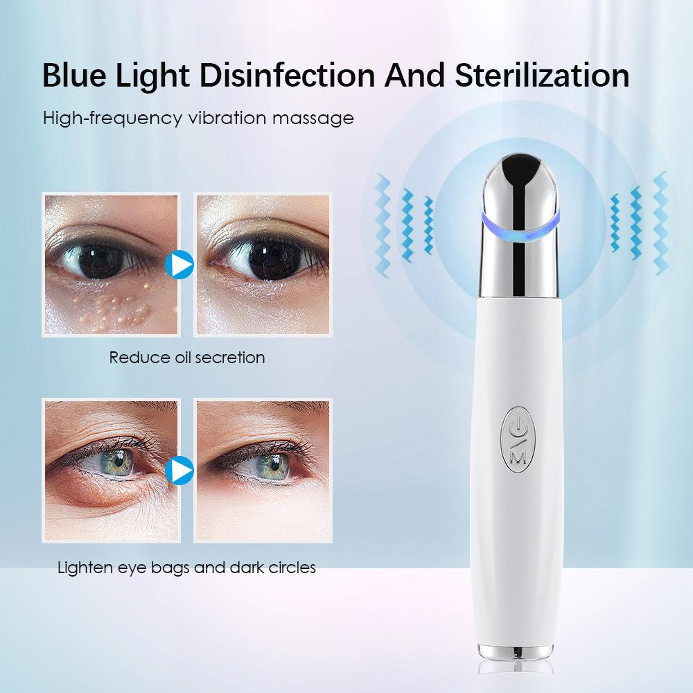 5 In 1 Led Red Light Therapy Wand for Relax Eye Dark Circles Eye Bags Puffiness Skincare Tool Eye Beauty Device Facial Massager