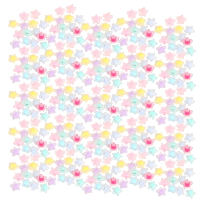 200PCS Craft Beads 12mm Jewelry Making Part Decorative Beads Beads Acrylic Texture Loose Beads Set for Jewelry Making