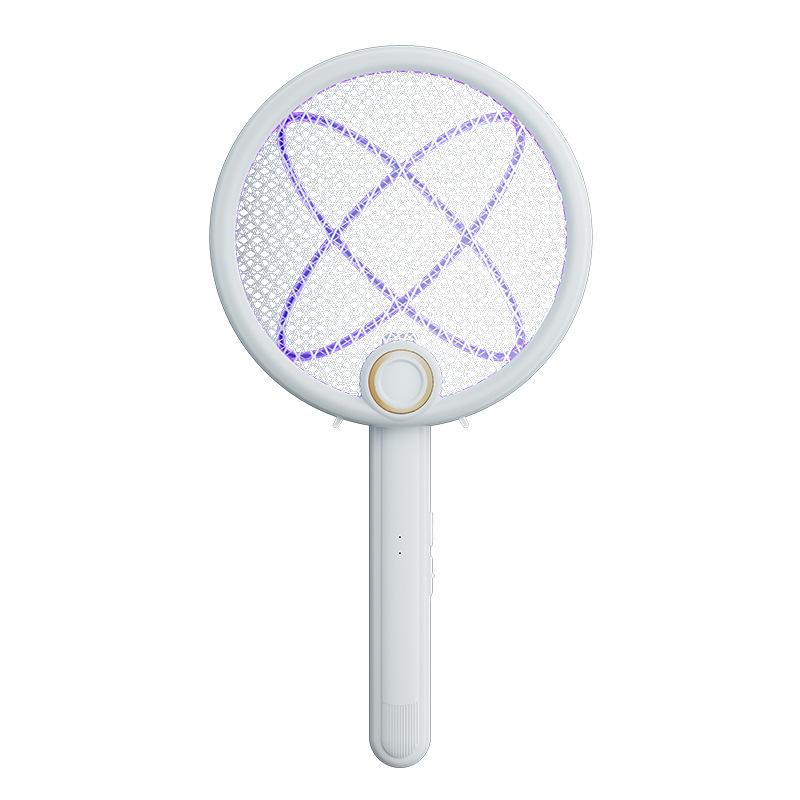 2 In 1 Household 180 Rotate Folding USB Rechargeable Electric Fly Bug Insect Mosquito Swatter Racket Killer Lamps with UV Light