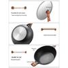 COOKER KING 34cm B50182 Non-Stick Enamel Wok