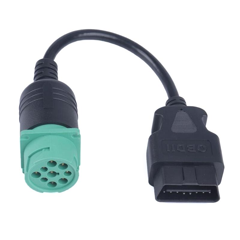 Truck OBD1 to OBD2 Cable Diagnostic Instrument Converter Cable J1939 9Pin Male to OBD2 16Pin Male Truck Accessories 1