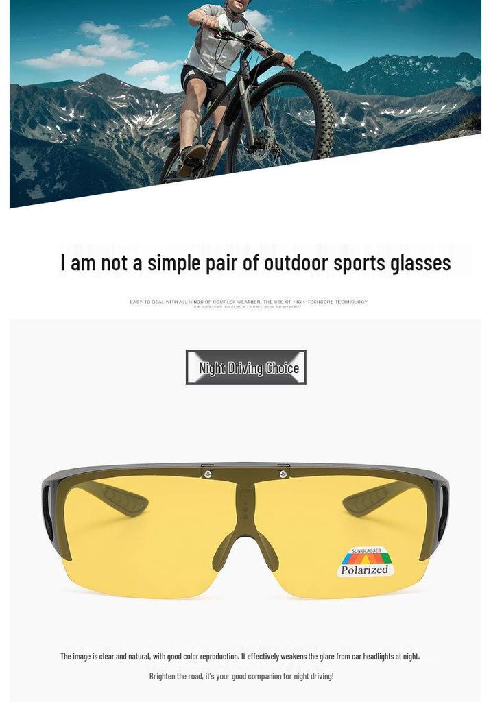 Gafas Fotocromáticas Polarizadas con Clip para Visión Nocturna para Hombres y Mujeres Conductores